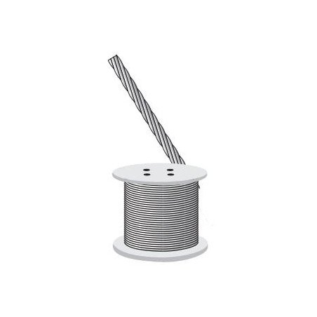 Cable de retenida 5/16, 3632 kg de resistencia (Precio por Metro).