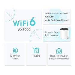 Kit Sistema MESH Wifi 6 TP-Link AX3000 - Blanco