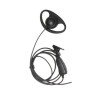 Micrófono de solapa con gancho auricular en forma de D para radios Mot