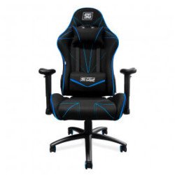 Silla Gaming Vorago CGC500-BL - Asiento acolchado, Negro/Azul