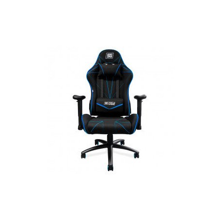 Silla Gaming Vorago CGC500-BL - Asiento acolchado, Negro/Azul