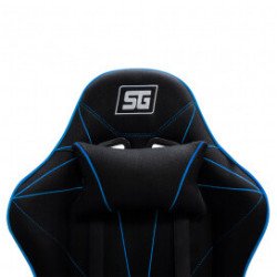 Silla Gaming Vorago CGC500-BL - Asiento acolchado, Negro/Azul
