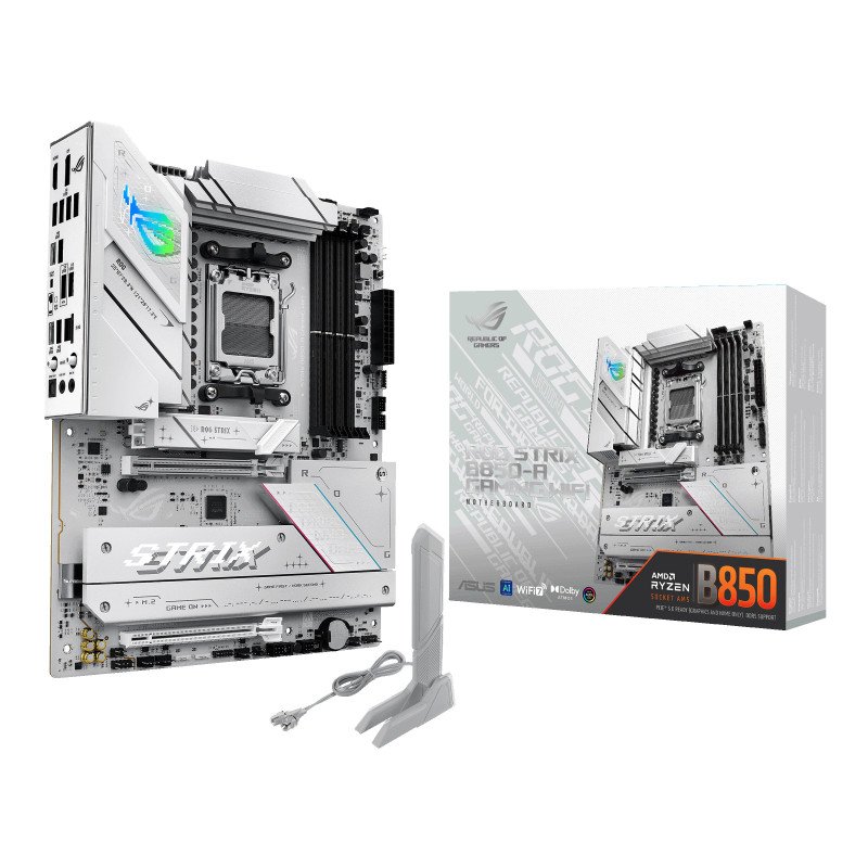Tarjeta madre ASUS ROG STRIX B850-A GAMING WIFI, AMD, socket AM5, Ryzen 7000, 8000 Series, 9000 Series, DDR5, 192 GB Tarjeta madre ASUS ROG STRIX B850-A GAMING WIFI, AMD, socket AM5, Ryzen 7000, 8000 Series, 9000 Series, DDR5, 192 GB