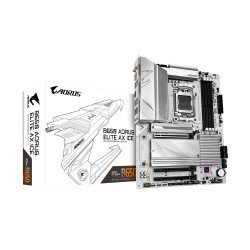 Tarjeta madre GIGABYTE B650 AORUS ELITE AX ICE, socket AM5, AMD Ryzen 7000, 8000, 9000 Series, DDR5-SDRAM, 256 GB